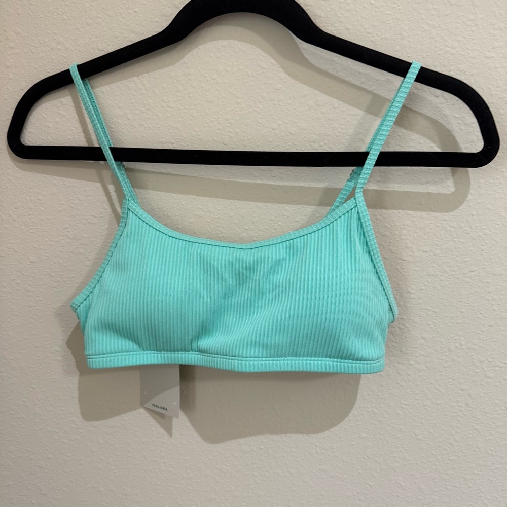 Halara Ribbed Bikini Top Size S